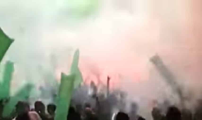 אבוקה מכבי חיפה - צילום מיוטיוב