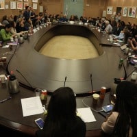 אחד מהדיונים בכנסת על המאבק בזנות