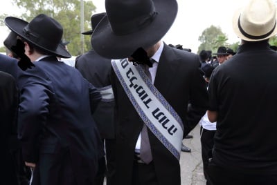 אצלם לא מתגייסים. חרדים בהפגנה נגד גיוס (צילום: נועם רבקין פנטון, פלאש 90)