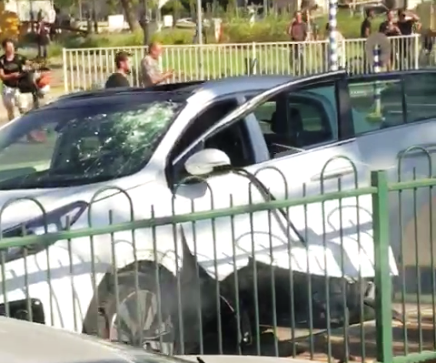 הרכב שבו אירע הפיצוץ