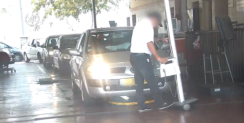 במשטרה אומרים שמדובר במכונה משומנת. אחד המכונים (צילום: דוברות המשטרה)