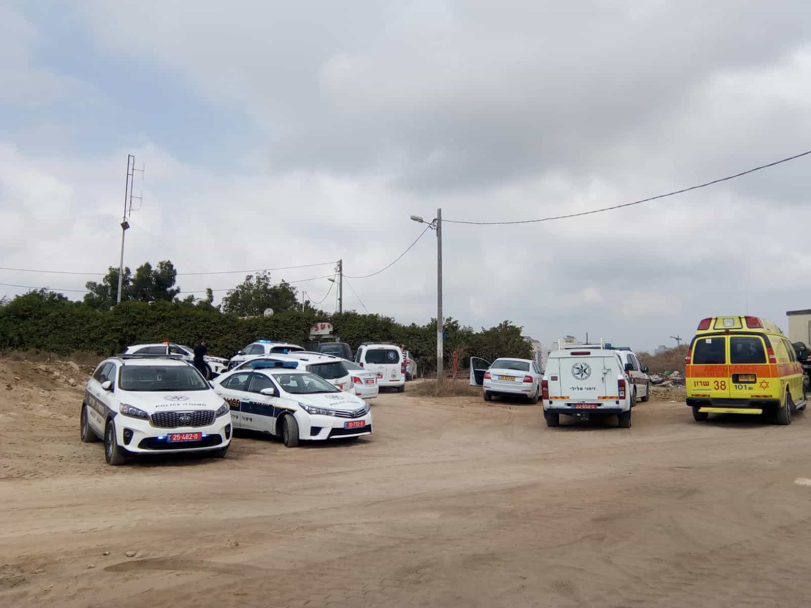 זירת הרצח  - צילום דוברות מד"א