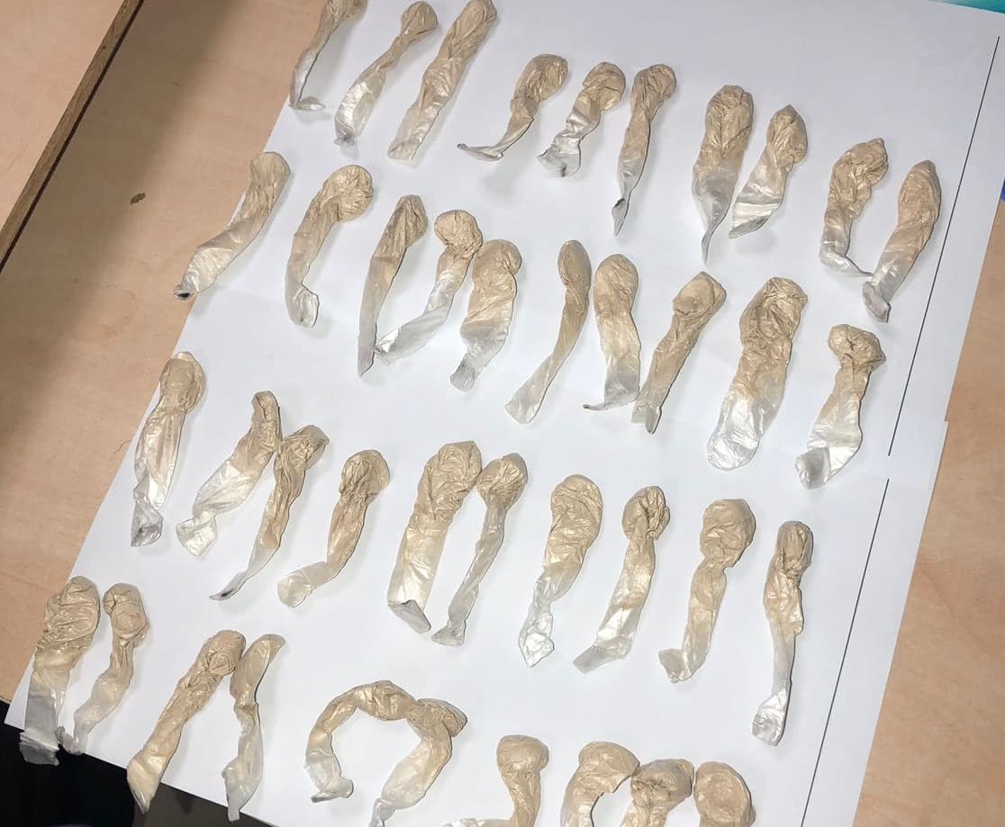 הסמים שנתפסו אצל החשוד (צילום: דוברות המשטרה)