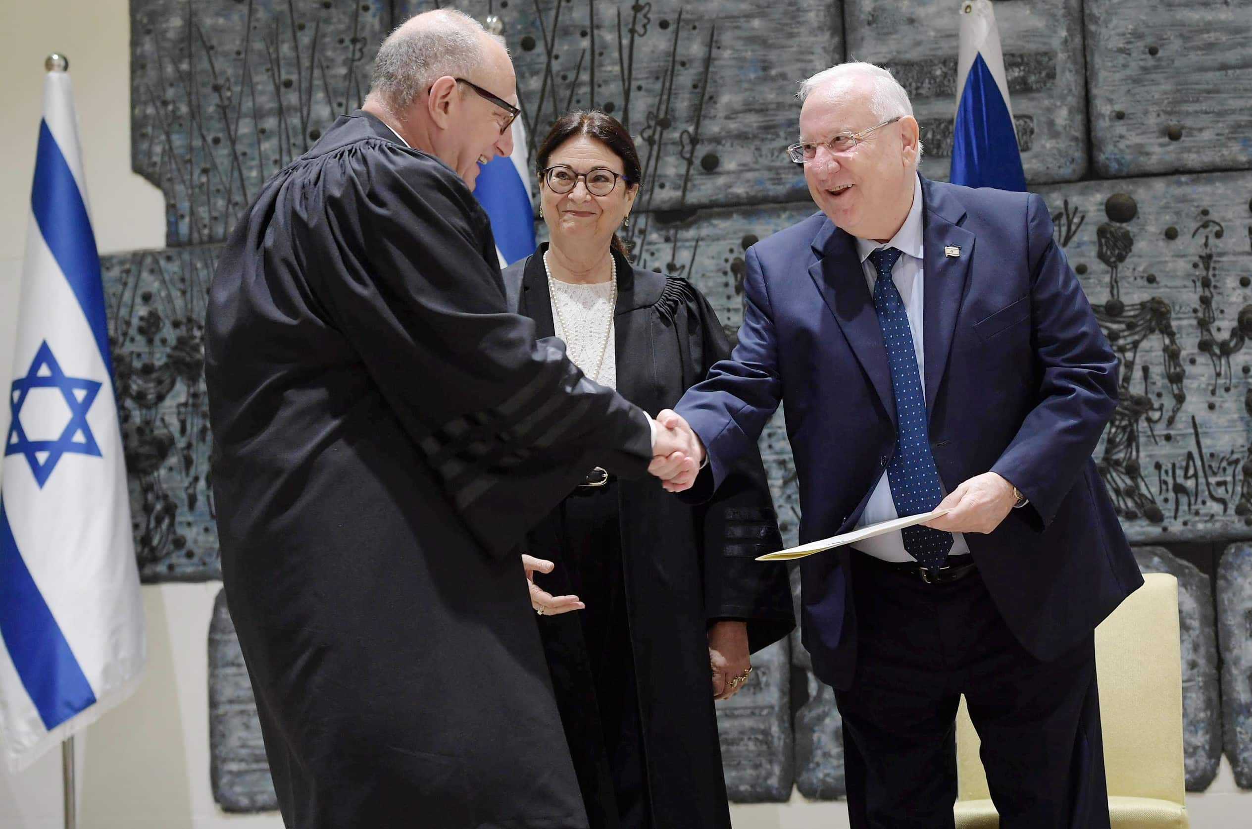 הנשיא ריבלין, נשיאת העליון חיות ושופט העליון החדש שטיין