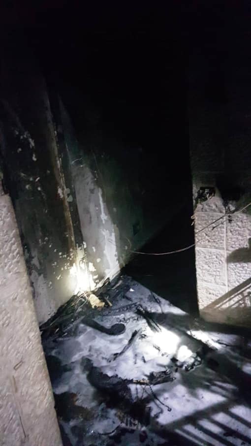 אחד החדרים שנשרפו (צילום: כיבוי אש)