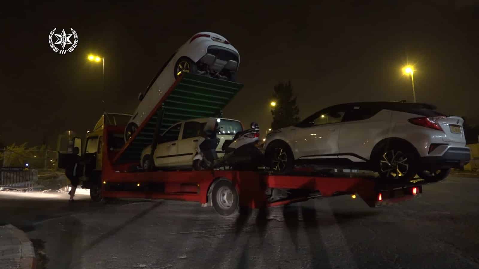 כלי רכב שנתפסו במבצע