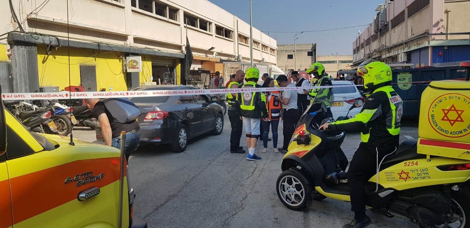 זירת ירי בעפולה 4-9-18 צילום: תיעוד מבצעי מד"א