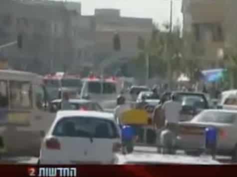 זירת הפיגוע הפלילי ביהודה הלוי (צילום מערוץ 2)