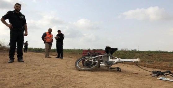 זירת התאונה (צילום: דוברות המשטרה)