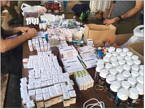 חומרים מוכנים לשיווק שנתפסו 