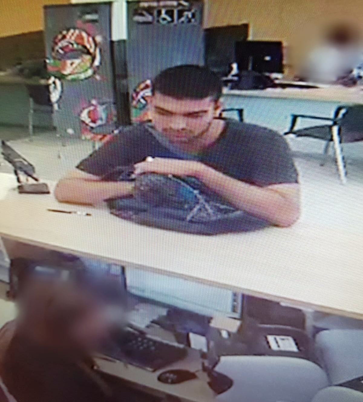 חשוד בשוד בנק בכפר סבא (צילום: משטרה)