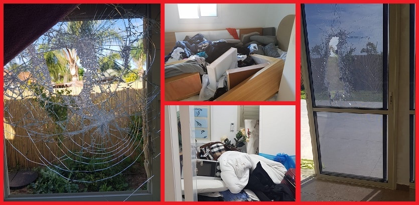 הנזקים והבלגאן שהותירו השוטרים בבית
