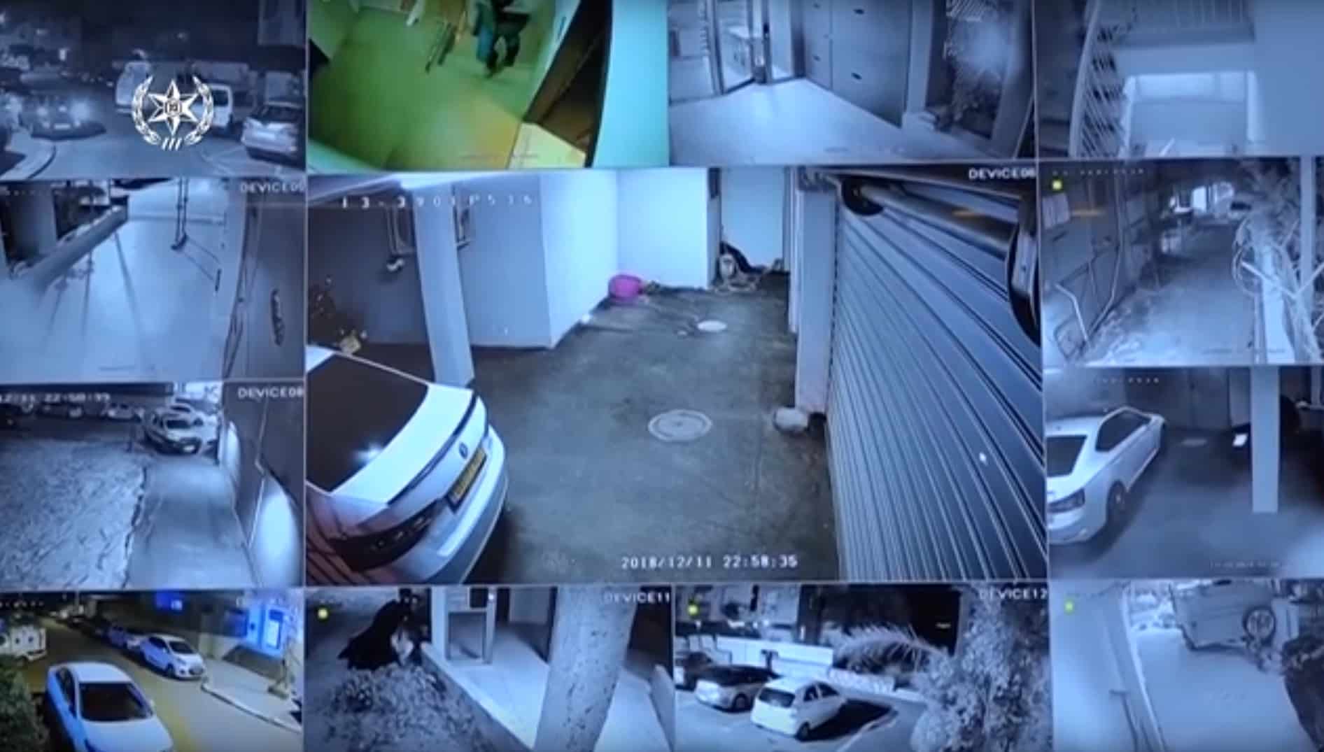 מצלמות שהציבו החשודים 