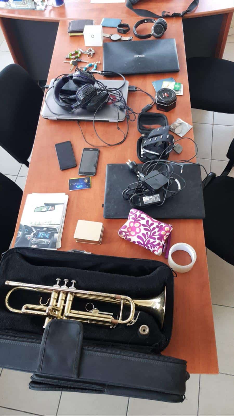 הרכוש החשוד כגנוב (צילום: דוברות המשטרה)