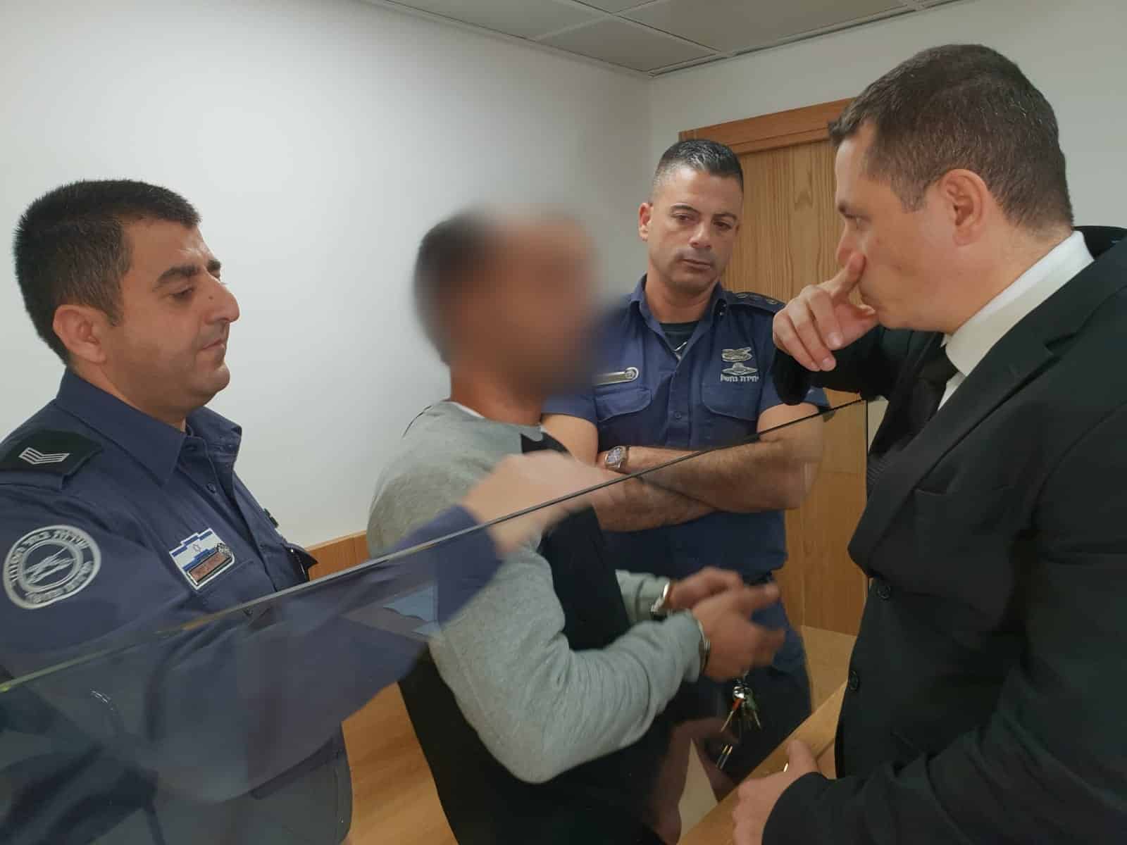 החשוד ברצח בבית המשפט (צילום: פרטי)
