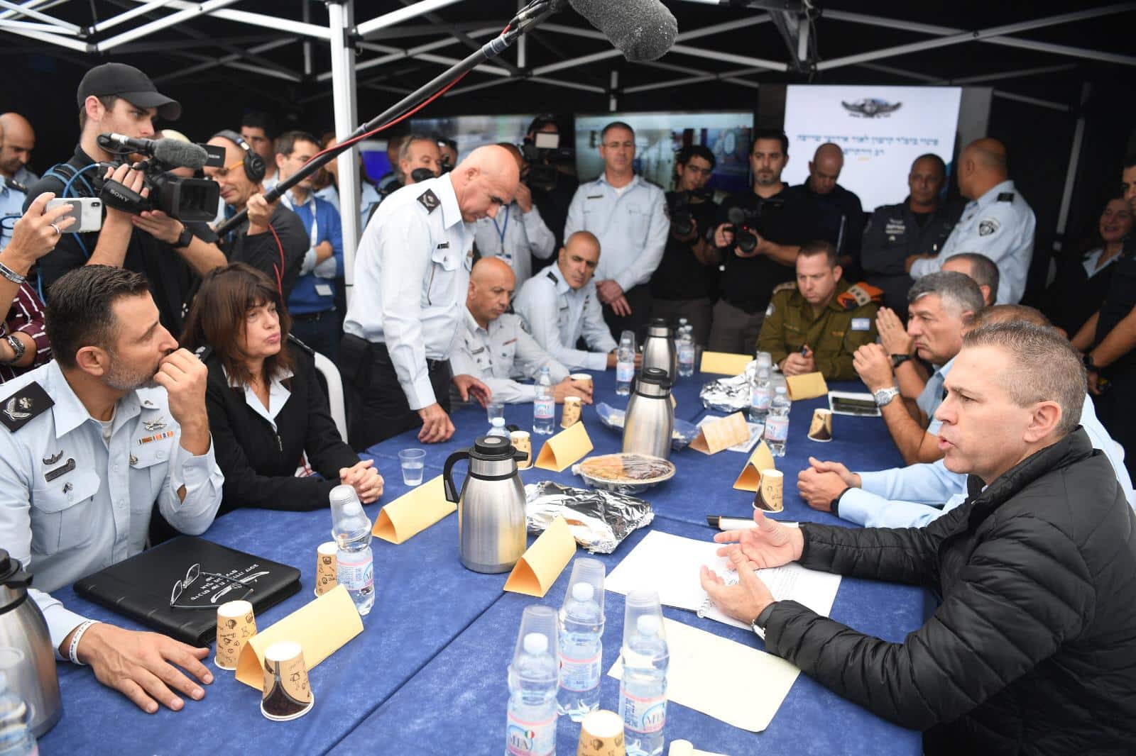 היערכות הכוחות לתרגיל הפינוי