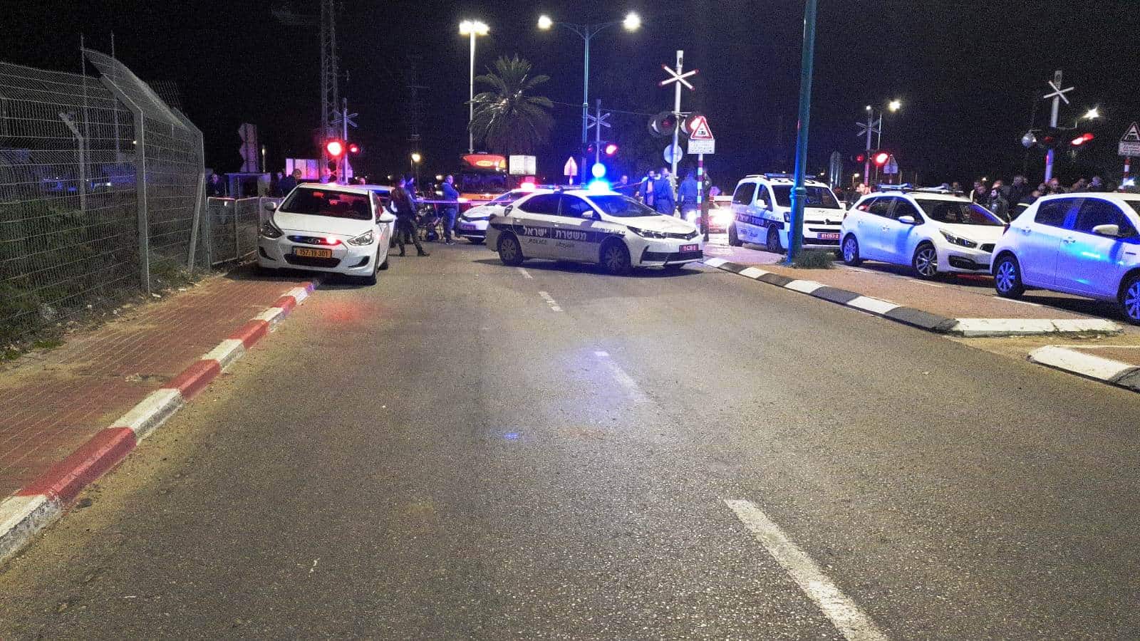 זירת הרצח הכפול מול 433 (צילום: משטרה)