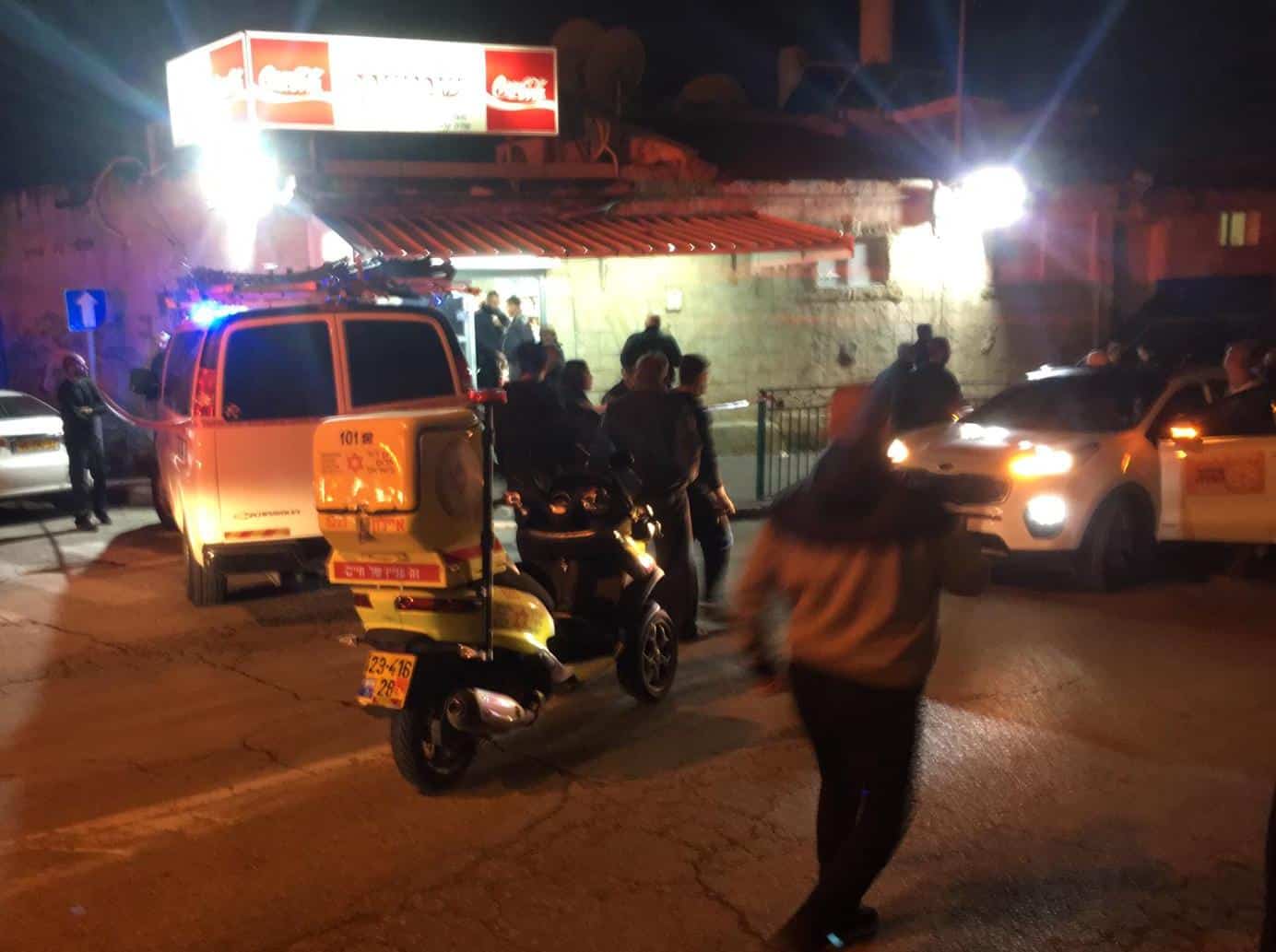 זירת הירי (צילום: תיעוד מבצעי מד"א)