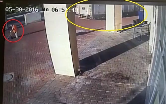 התאונה הקטלנית נקלטה על ידי מצלמות אבטחה