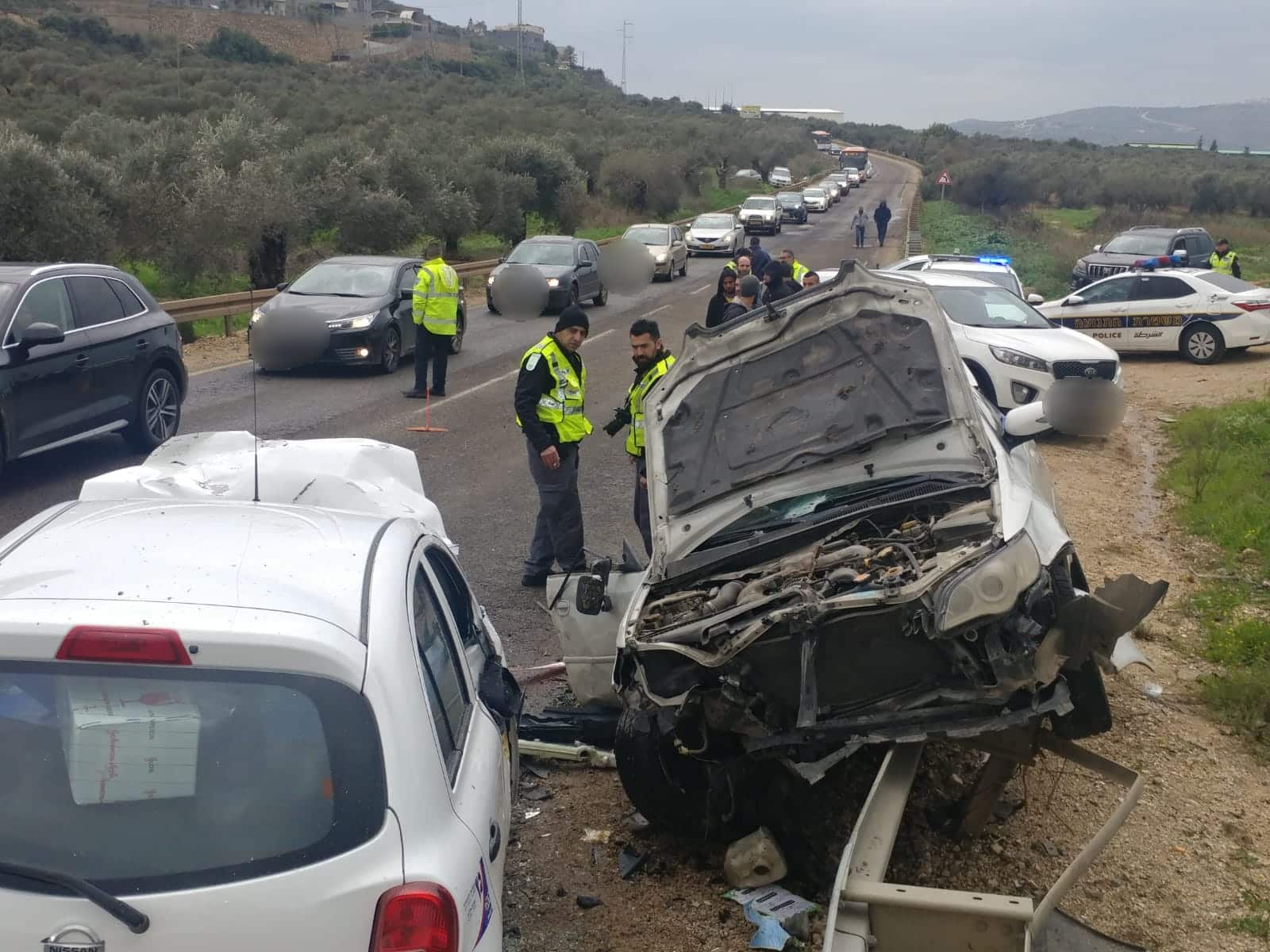 זירת התאונה