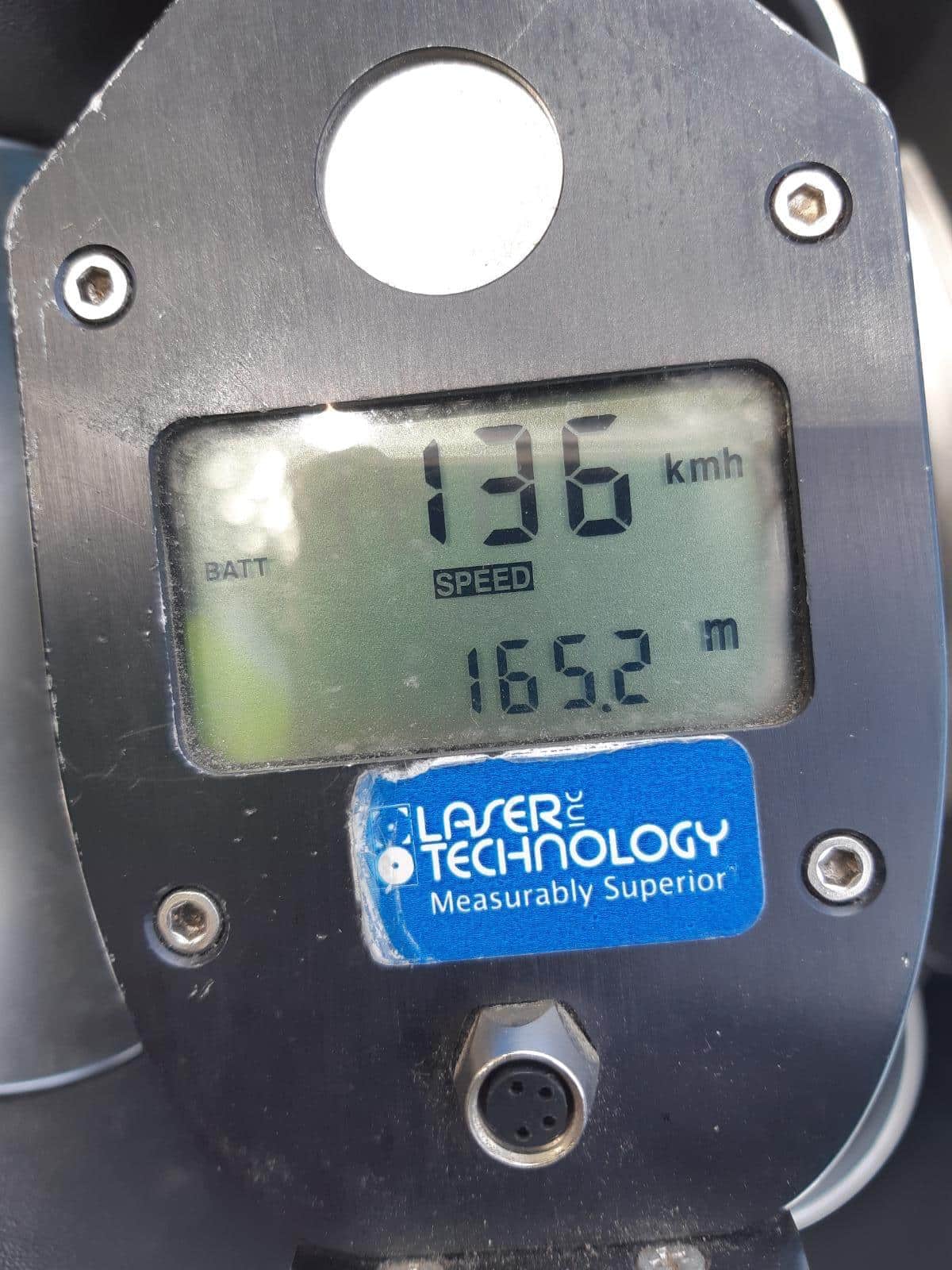 זה מה שמד המהירות הראה (צילום: דוברות המשטרה