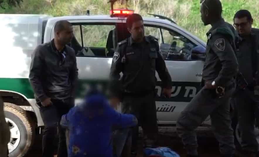 מעצר רוכב אופנוע בשמורה