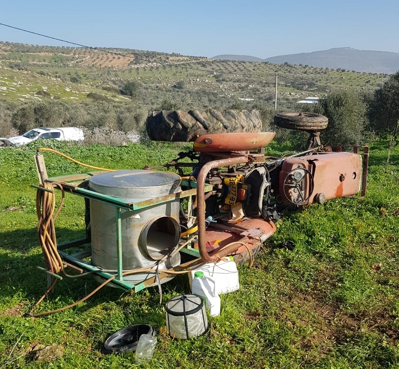 סיבת ההתהפכות טרם ברורה (צילום: דוברות המשטרה)