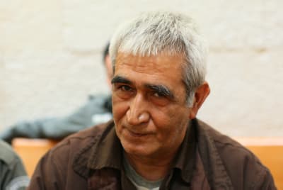 ישבו יחד בתא, אז מה, לא ידברו? אחמד סעדאת, האחראי לרצח השר רחבעם זאבי (צילום: קובי גדעון, פלאש 90)