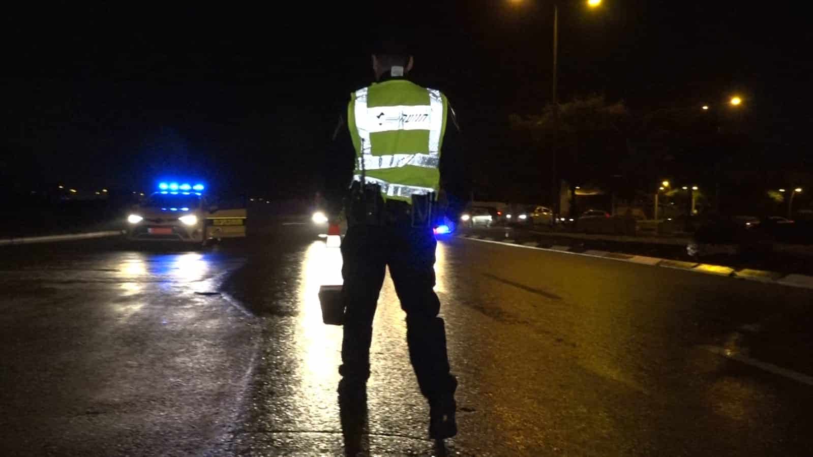 הנאשם נעצר במחסום לילי מאולתר (צילום ארכיון להמחשה: דוברות המשטרה)