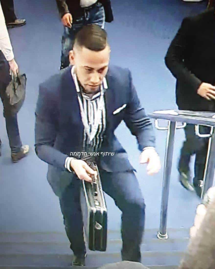 חשוד בגניבת מזוודה עם יהלומים (צילום: באדיבות קבוצת אנשי הדממה)