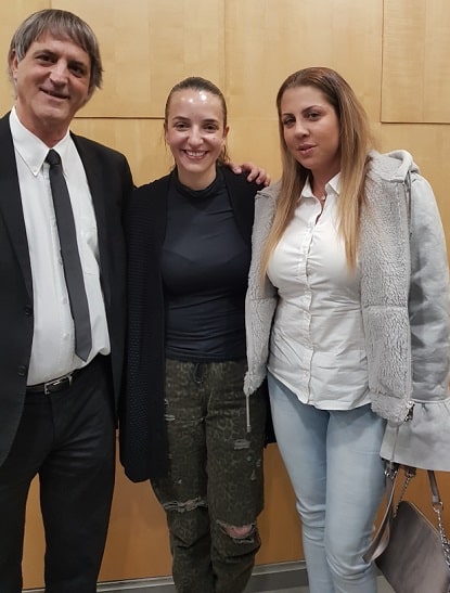 לוסי אהריש עם עו"ד דפנה לביא ויו"ר מחוז מרכז בלשכה, עו"ד אבי חימי