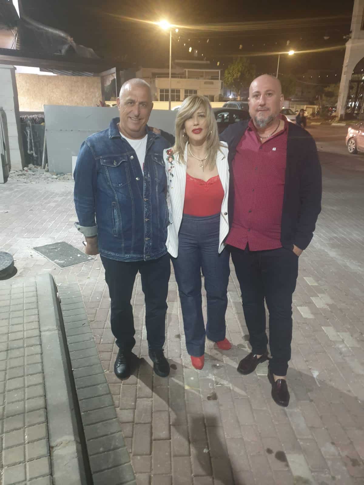 שירה ניר עם בן זוגה ועם חבר הכנסת לשעבר יורם מרציאנו