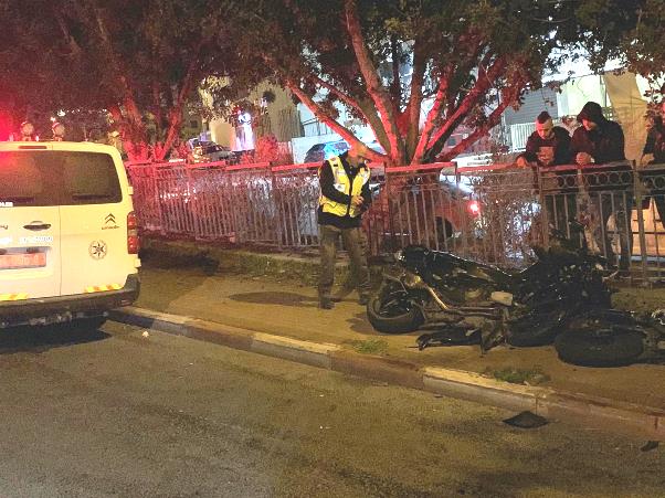 אחד האופנועים מהתאונה בנצרת