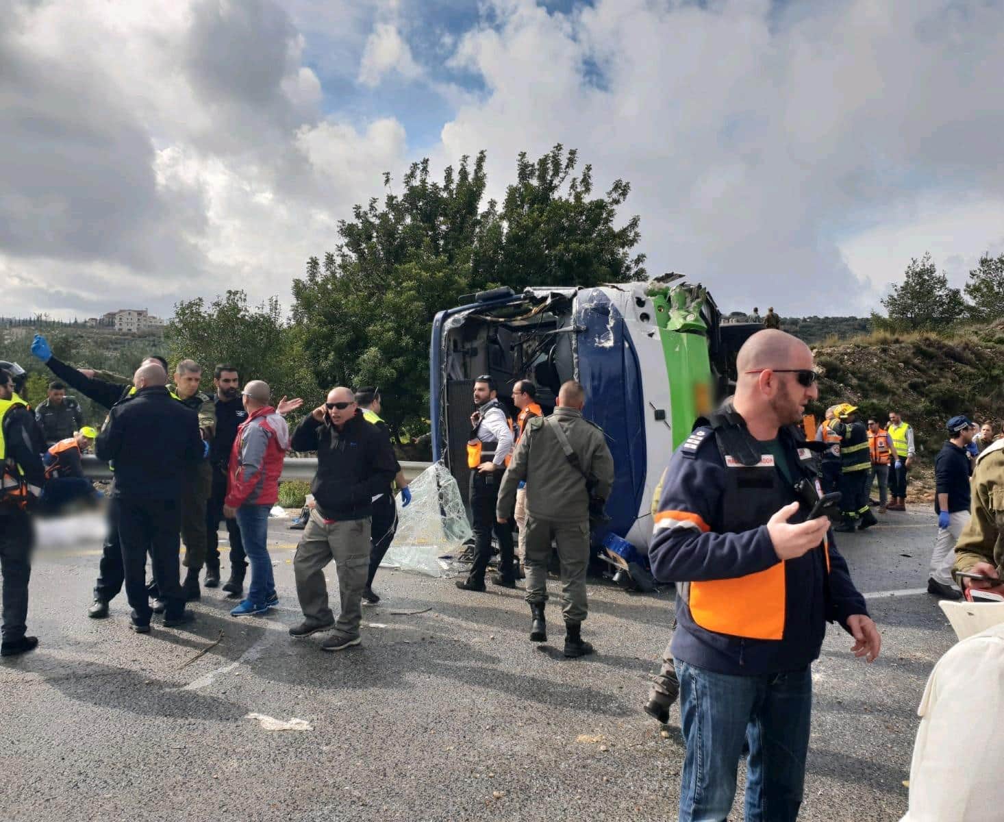 זירת התאונה