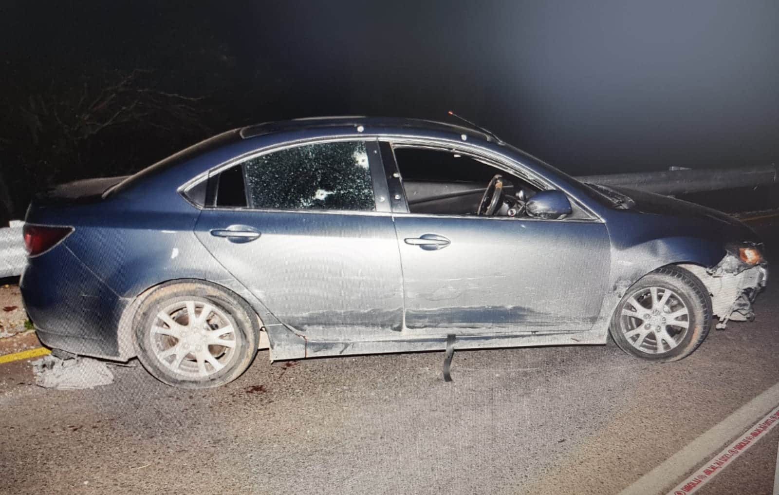 רכבו של סלים ג'בארין שנרצח ב - 25.12.18 (צילום: משטרה)