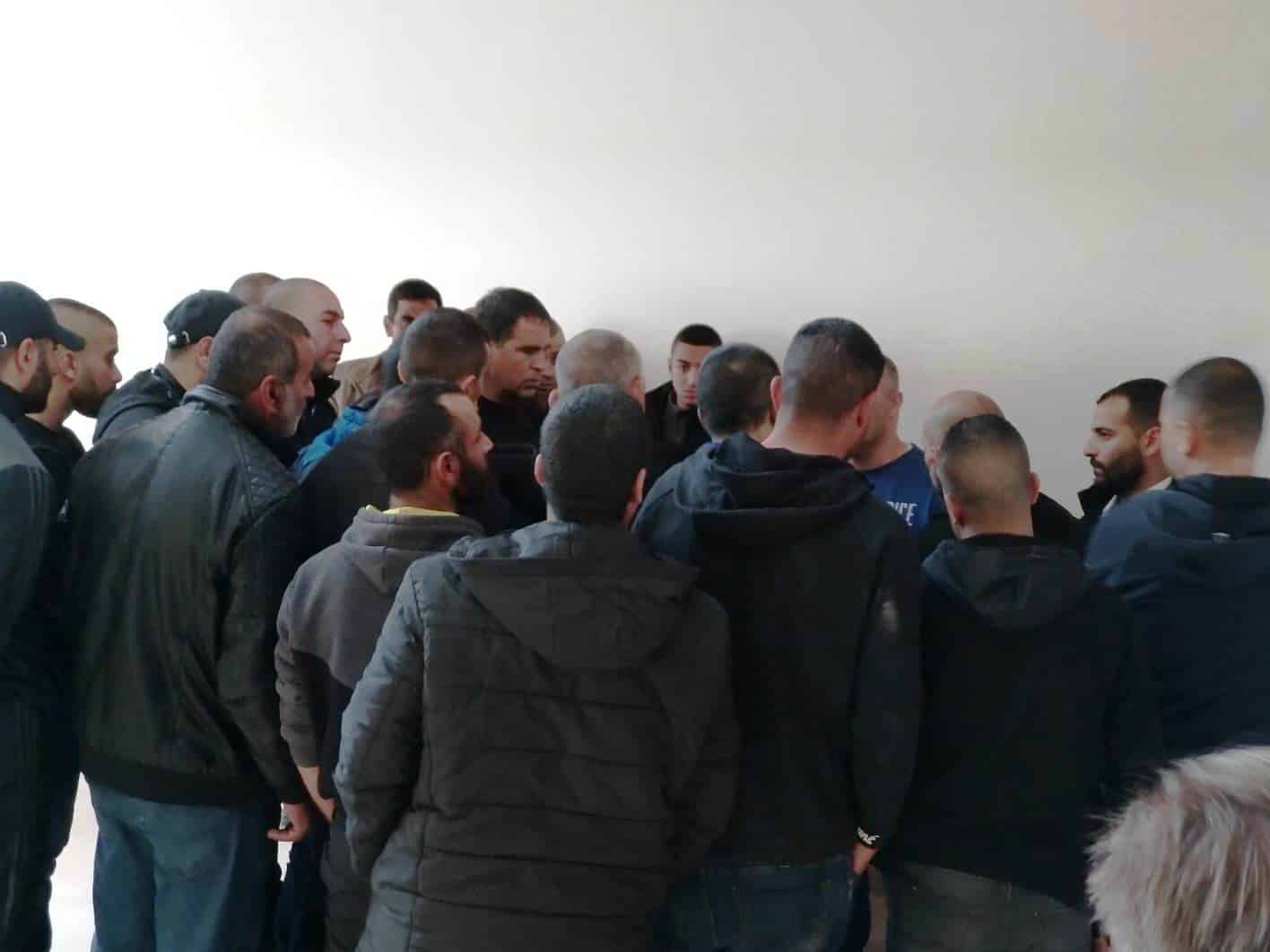 בני משפחתו של המנוח מנצרת בבית המשפט