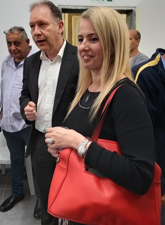 ברכות למשרד וקמפיין לראשות הלשכה. עו"ד בומבך ובת זוגו