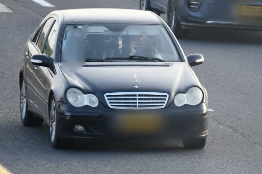 אחד הנהגים כפי שצולם על ידי שוטר