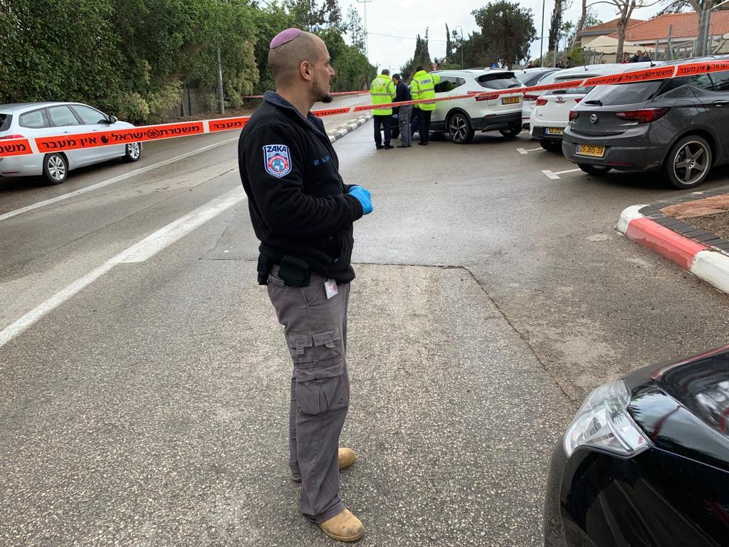 זירת התאונה (צילום: דוברות זק"א)