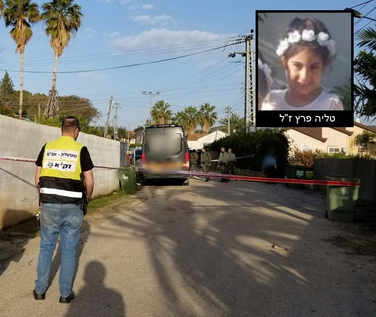 טליה פרץ (בצילום הקטן) וזירת התאונה (צילום באדיבות זק"א)