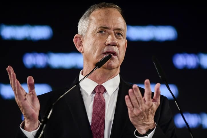 גנץ. "בדותות ושקרים גסים" (צילום: תומר נויברג, פלאש 90)