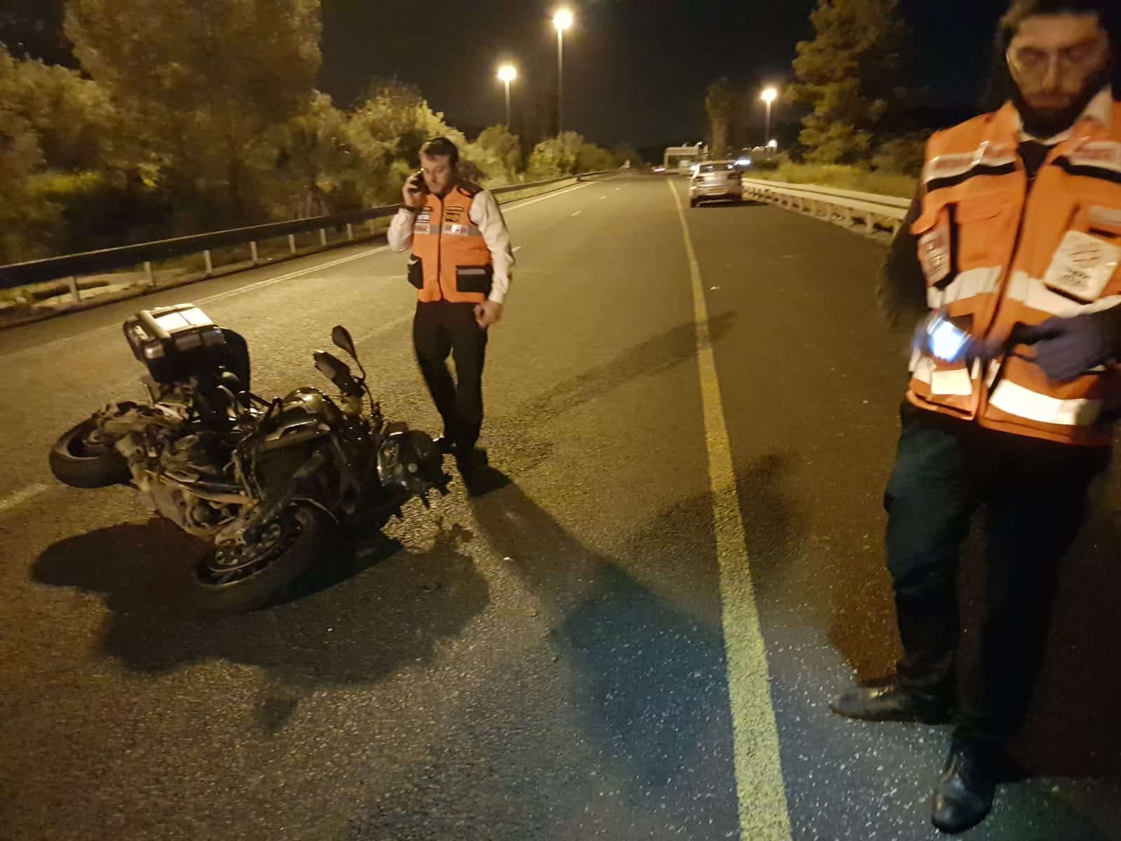 זירת התאונה (צילום: דוברות איחוד הצלה)