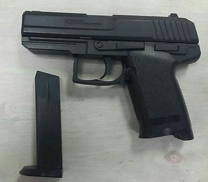 אקדח אוויר (צילום ארכיון להמחשה: דוברות המשטרה)