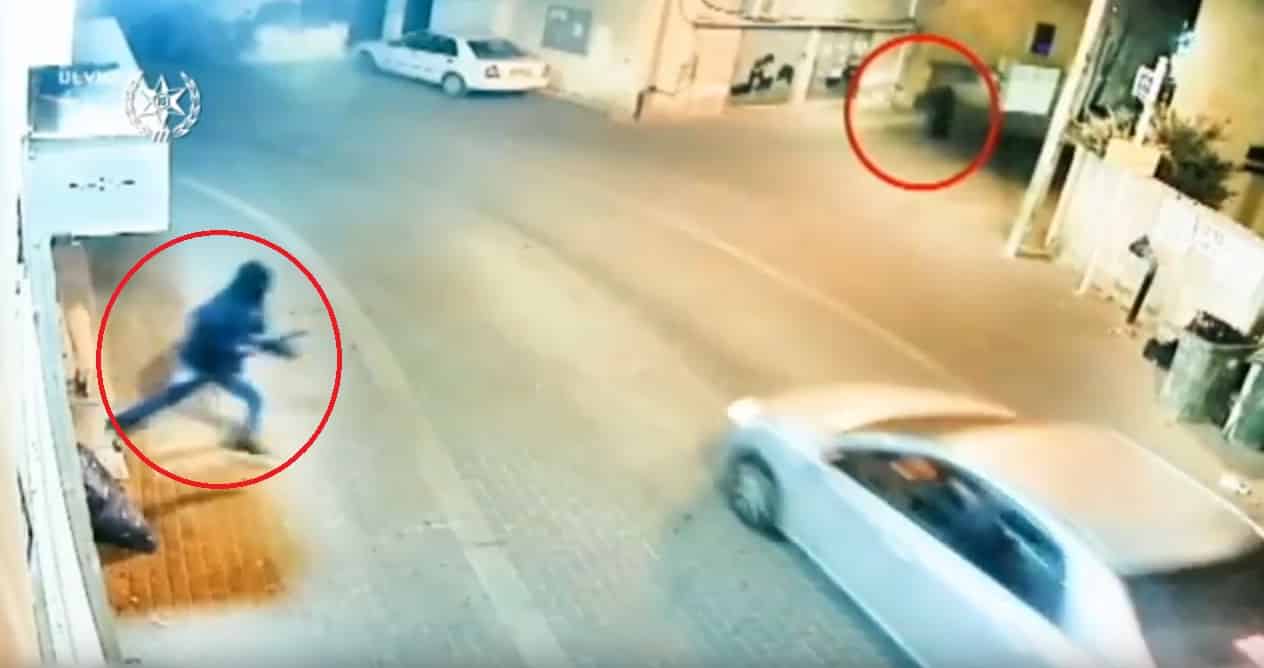 היורה נמלט מזירת הירי (לחצו על התמונה לתיעוד וידאו)