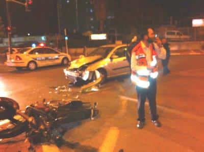 התאונה התחילה עם פגיעה ברוכב אופנוע (צילום ארכיון להמחשה)
