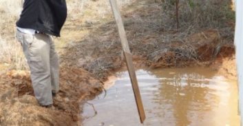 תלונה: במהלך החיפוש, השוטרים עקרו עצי פרי ושברו קירות