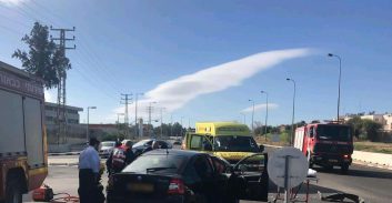 שני פצועים בתאונת דרכים סמוך לצומת איבים