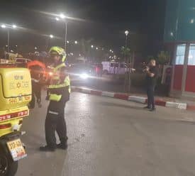 זירת דקירה בעכו (17.7.18) - צילום - תיעוד מבצעי מד"א