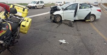 שלושה פצועים בתאונת דרכים סמוך למושב בניה