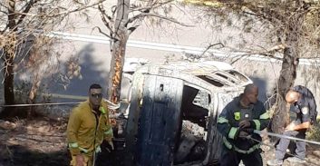 גופת אדם אותרה ברכב שרוף באזור מג'דל שמס